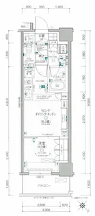 デュオステージ関内II【10階】の間取り