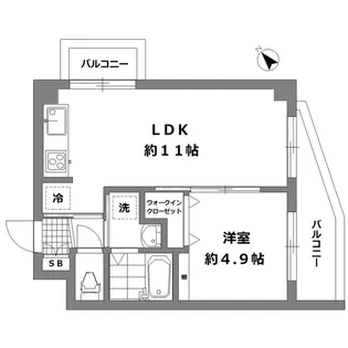 モナークマンション方南町【8階】の間取り