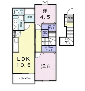 メゾン.ド.ノルテ【2階】の間取り