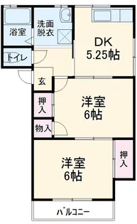 コーポ国府台【1階】の間取り