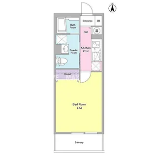 ベルク経堂壱番館【3階】の間取り