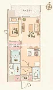シーズンフラッツ新大阪SOUTH【2階】の間取り