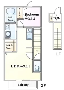 presso・NR【2階】の間取り