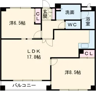 キャッスルハイツ桑名【5階】の間取り