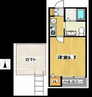 ウエストハイムLT7丁目【2階】の間取り