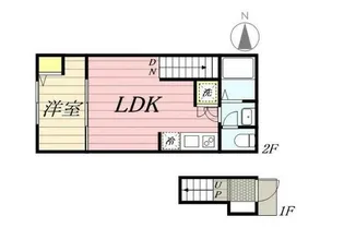 I-wood三鷹上連雀【2階】の間取り