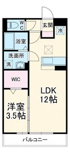 ピアチェボーレ【1階】の間取り