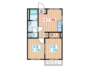 コートマロン【2階】の間取り