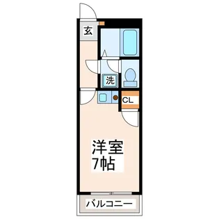 サンシティ熊本駅春日【2階】の間取り