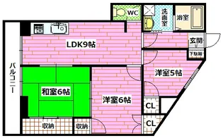 サザンクロスII【3階】の間取り