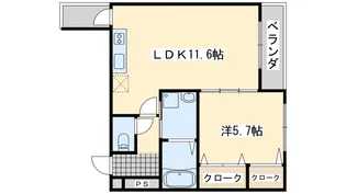 サンライズ笠松【3階】の間取り
