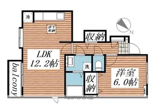 レフィナード【1階】の間取り