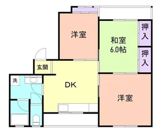 ハイツ有本【1階】の間取り