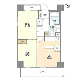 プロスペクト西巣鴨【12階】の間取り