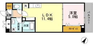 グリーンアベニューV【5階】の間取り