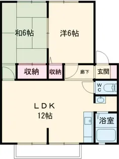 メゾンクレール【2階】の間取り