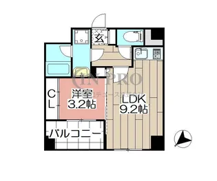 MDIブレス薬院駅南【10階】の間取り