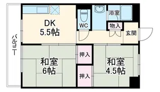 楠団地【2階】の間取り