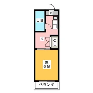 ダイアパレス辻町【4階】の間取り