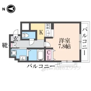 カーサエスパシオ【3階】の間取り