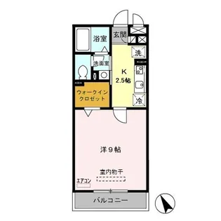 アムール赤山【2階】の間取り