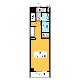 CROWN SUGIMOTO-G【9階】の間取り