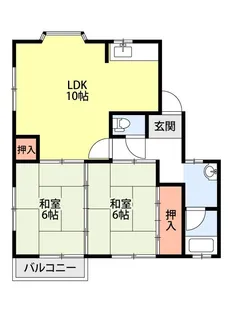 ハイツ西町B【1階】の間取り