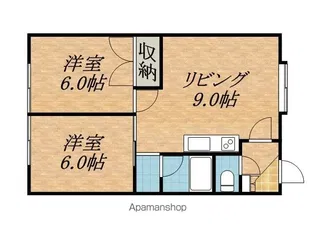エンジェルタウン【2階】の間取り