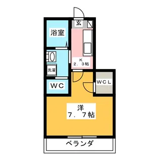 レジデンスKII【3階】の間取り
