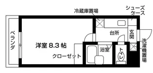 駿河台ハイツ【1階】の間取り