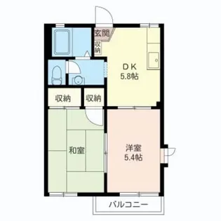 メゾンドサニーC【2階】の間取り