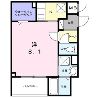 CRETA(クレタ)扇【1階】の間取り