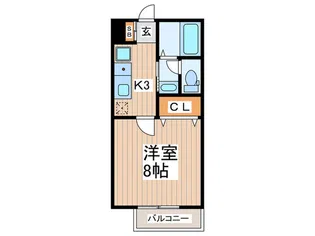 ゴールドパレス粕谷【2階】の間取り