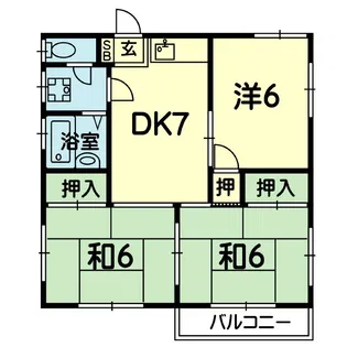 メゾン上ノ郷B【2階】の間取り