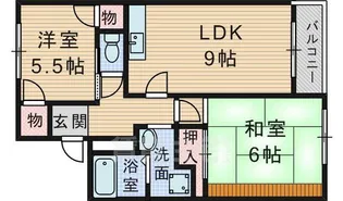 サンベール春日【1階】の間取り