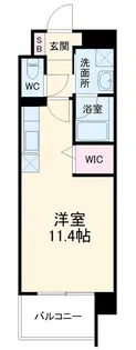 カーサ天神【1階】の間取り