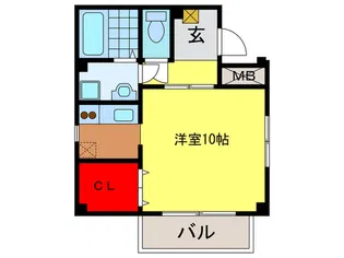 クロスザリバ-【2階】の間取り