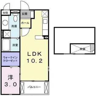 イラナークII【2階】の間取り