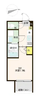 ハーモニーテラス梅島VIII【3階】の間取り