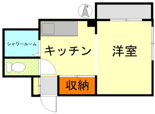 山六マンション【5階】の間取り