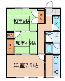 レジデンス八幡【3階】の間取り
