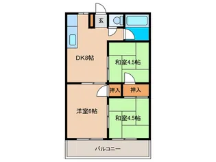昭和ハイツ【2階】の間取り