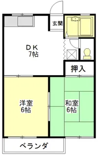 ハイツマウントブルー【2階】の間取り