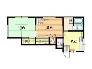 ハマハイツウカイ【1階】の間取り