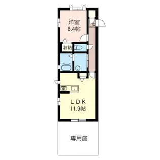 ヴァレー【1階】の間取り