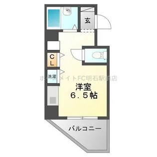 YKハイツ松の内【2階】の間取り