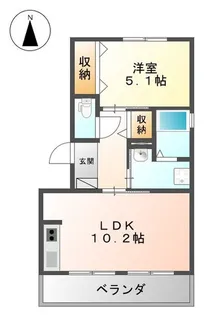 藤めぞん【1階】の間取り
