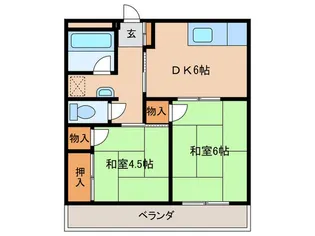 前原グリーンハイツ【2階】の間取り