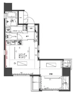 the TACT YOKOHAMA【4階】の間取り