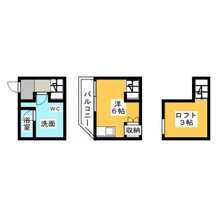 南区本城町賃貸アパートB棟の間取り